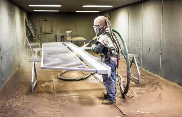 Sandblast Bandung metal processing technique